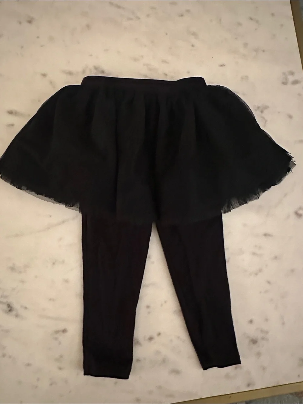 Little Sleepies Black Cat Long-Sleeve Bodysuit with Tulle Skirted Leggings